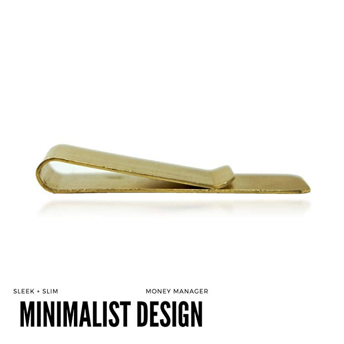 Minimalist Money Clip (Gold) - The Money Manager – SIVEL & SHARP