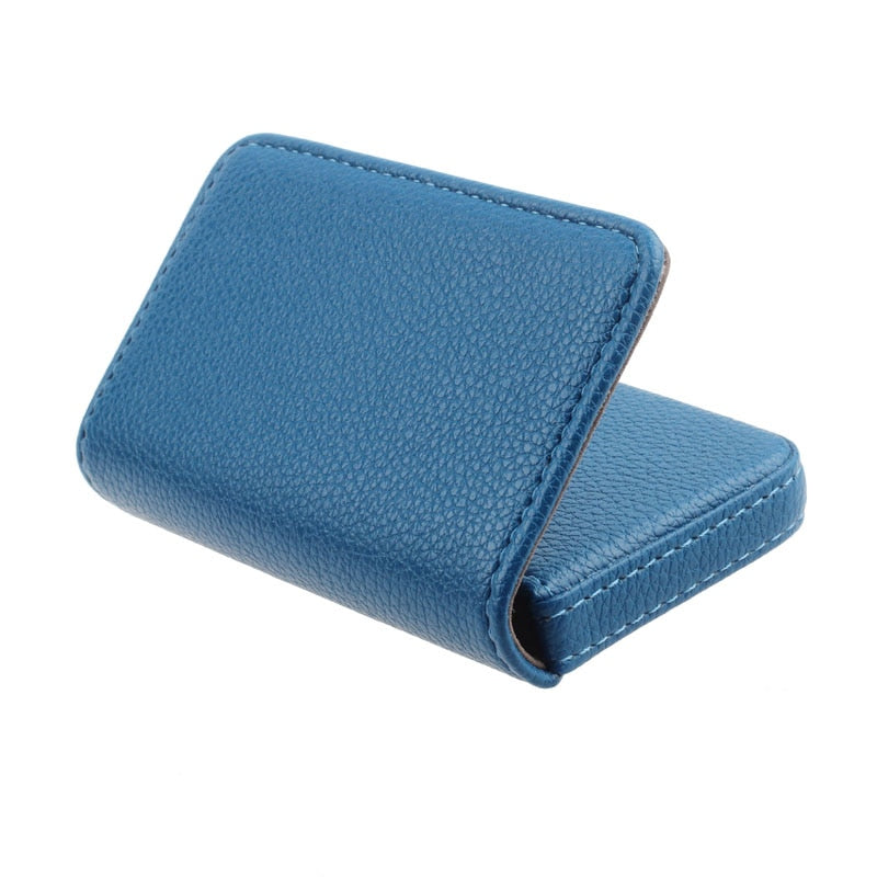 Minimalist Leather Business Credit Card Holder with Magnetic Flap – SIVEL &  SHARP